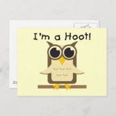 Ik ben een Hoot T-shirts en geschenken Briefkaart (Voorkant / Achterkant)