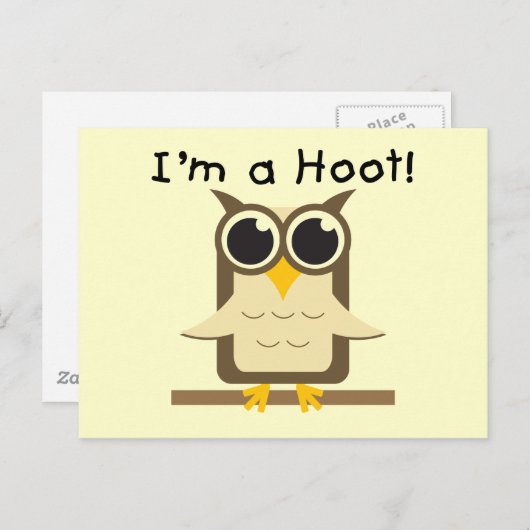 Ik ben een Hoot T-shirts en geschenken Briefkaart (Voorkant / Achterkant)