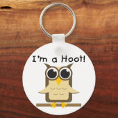 Ik ben een Hoot T-shirts en geschenken Sleutelhanger (Voorkant)