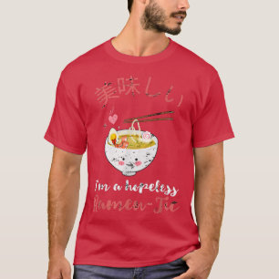 Ik ben een hopeloze Ramen-Tic Funny Japanse Noddle T-shirt