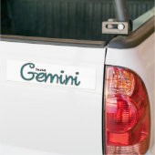Ik ben een Hot Gemini Bumpersticker (Op Truck)