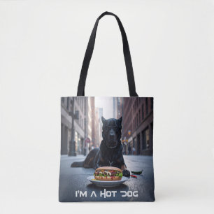 IK BEN EEN HOTDOG - CHILI DOG - TOTE BAG