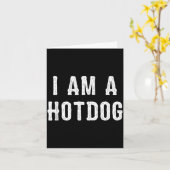 Ik Ben Een Hotdog Halloween Kaart (Gele Bloem)