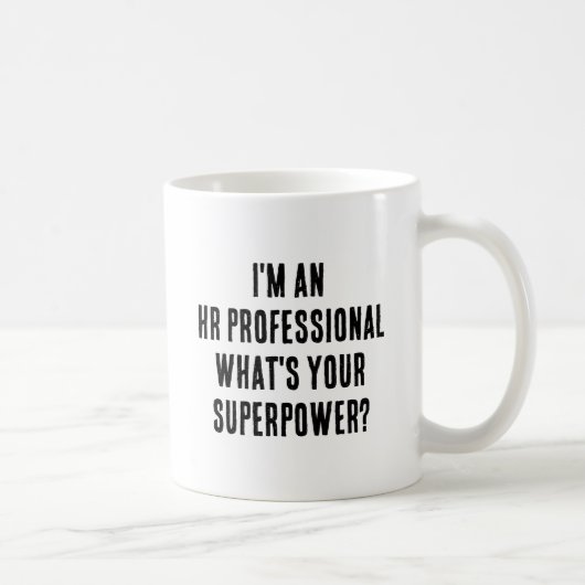 Ik ben een HR Professional Wat is je Superpower? Koffiemok (Rechts)