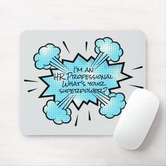 Ik ben een HR Professional Wat is je Superpower? Muismat (Met muis)
