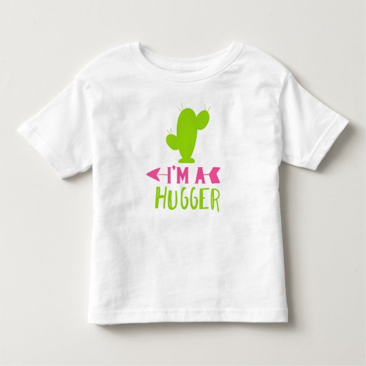 Ik ben een Hugger, Cactus, Cacti, Succulent, Plant Kinder Shirts (Voorkant)