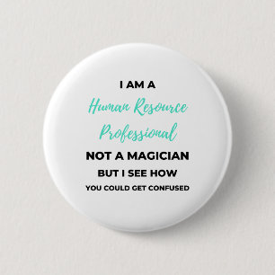 Ik ben een human resource professional en geen goo ronde button 5,7 cm