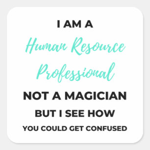 Ik ben een human resource professional en geen goo vierkante sticker