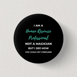 Ik ben een human resource professional en geen tov ronde button 3,2 cm