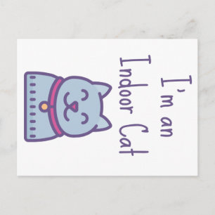 Ik ben een Humor Cat Cat Lover. Briefkaart
