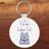 Ik ben een Humor Cat Cat Lover. Sleutelhanger (Voorkant)