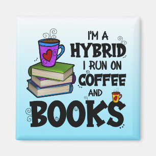Ik ben een hybride die ik op koffie en boeken loop magneet