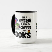 Ik ben een hybride die ik op koffie en boeken loop mok (Voorkant links)