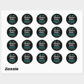 Ik ben een ICD Retro-programmeur voor medische cod Ronde Sticker (Vel)