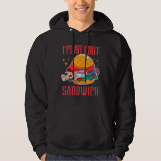 Ik ben een idiote sandwich met gemengd voedsel hoodie
