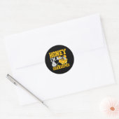 Ik ben een imker expert bijenhoning ronde sticker (Envelop)