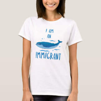 Ik ben een Immigrant Blue Whale grappig shirt