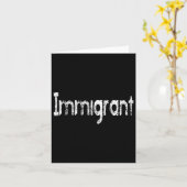 Ik ben een immigrant kaart (Gele Bloem)
