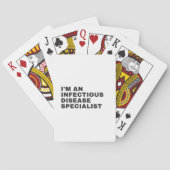 IK BEN EEN INFECTIEUZE ZIEKTE SPECIALIST POKERKAARTEN (Achterkant)