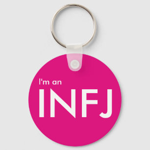 Ik ben een INFJ - Persoonlijke roze Sleutelhanger