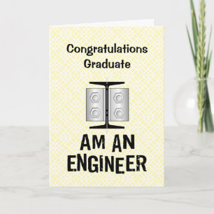 Ik Ben Een Ingenieur Afstudeerkaart Bedankkaart