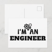 IK BEN EEN INGENIEUR - BRIEFKAART (Voorkant / Achterkant)