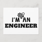 IK BEN EEN INGENIEUR - BRIEFKAART (Voorkant)