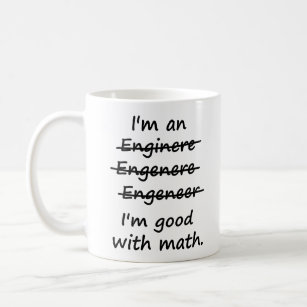 Ik ben een ingenieur die ik goed in Wiskunde ben Koffiemok