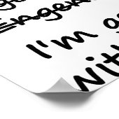 Ik ben een ingenieur die ik goed in Wiskunde ben Poster (Hoek)