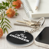 Ik ben een ingenieur- Engineering Love Acryl Sleut Sleutelhanger (Voorkant Rechts)