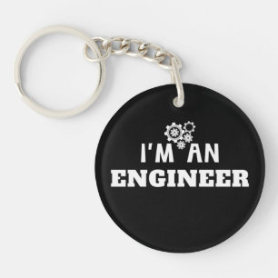 Ik ben een ingenieur- Engineering Love Acryl Sleut Sleutelhanger
