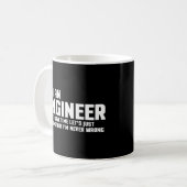Ik ben een ingenieur Funny Quote Koffiemok (Voorkant links)