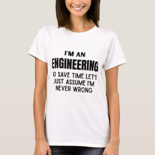 Ik ben een ingenieur- Grappige grap over engineeri T-shirt