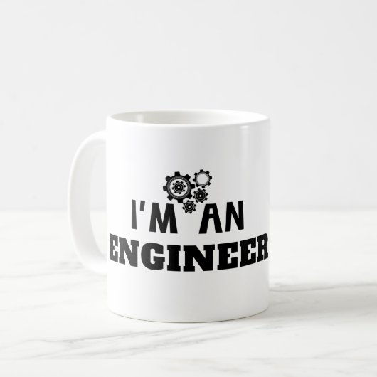 IK BEN EEN INGENIEUR - KOFFIEMOK (Voorkant links)
