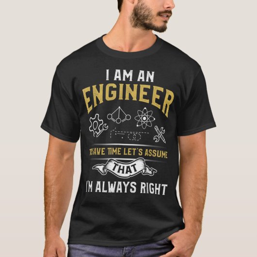 Ik ben een ingenieur om tijd te besparen zodat ik  t-shirt (Voorkant)