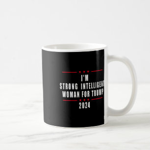 Ik ben een intelligente vrouw voor Trump 2024 Koffiemok