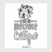 Ik ben een internetkritische sticker (Vel)