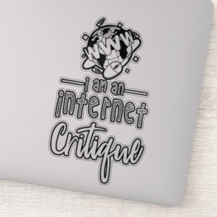 Ik ben een internetkritische sticker
