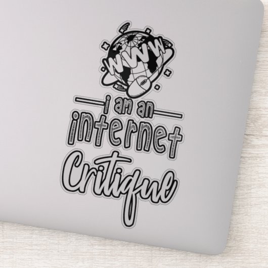 Ik ben een internetkritische sticker (Detail)