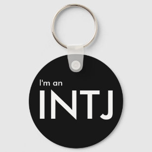 Ik ben een INTJ - Type zwarte Sleutelhanger voor p