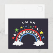 Ik ben een Introvert Briefkaart (Voorkant / Achterkant)