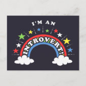 Ik ben een Introvert Briefkaart (Voorkant)