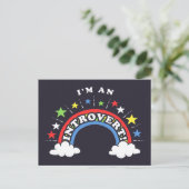 Ik ben een Introvert Briefkaart (Staand voorkant)