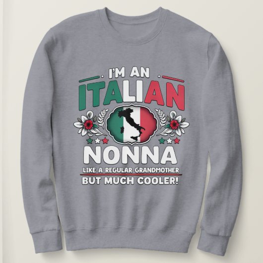 Ik ben een Italiaanse nonna Trui (Design voorkant)