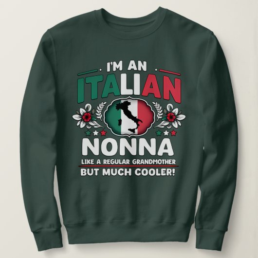 Ik ben een Italiaanse nonna Trui (Design voorkant)
