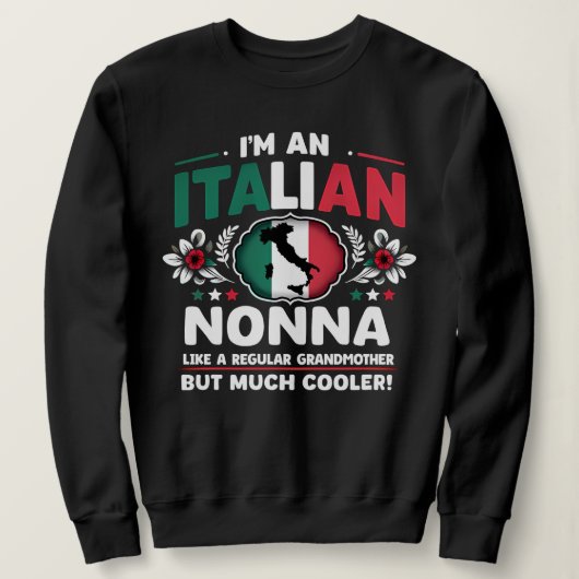 Ik ben een Italiaanse nonna Trui (Design voorkant)