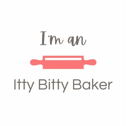 Ik ben een Itty Bitty Baker Sticker (Voorkant)