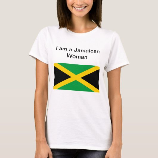 Ik ben een Jamaicaanse vrouw T-shirt (Voorkant)