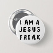 Ik ben een Jezus Freak. Ronde Button 5,7 Cm (Voorkant /achterkant)