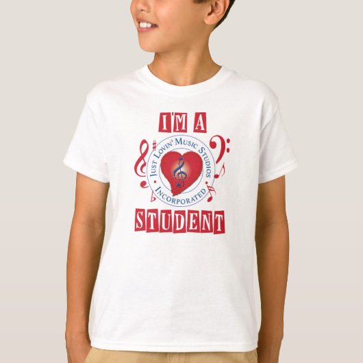 Ik ben een JLMS student Basic Hanes ComfortSoft® W T-shirt (Voorkant)